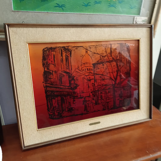 Q/xilografia "urbana" Di A. E. Stegmann Cm62x47