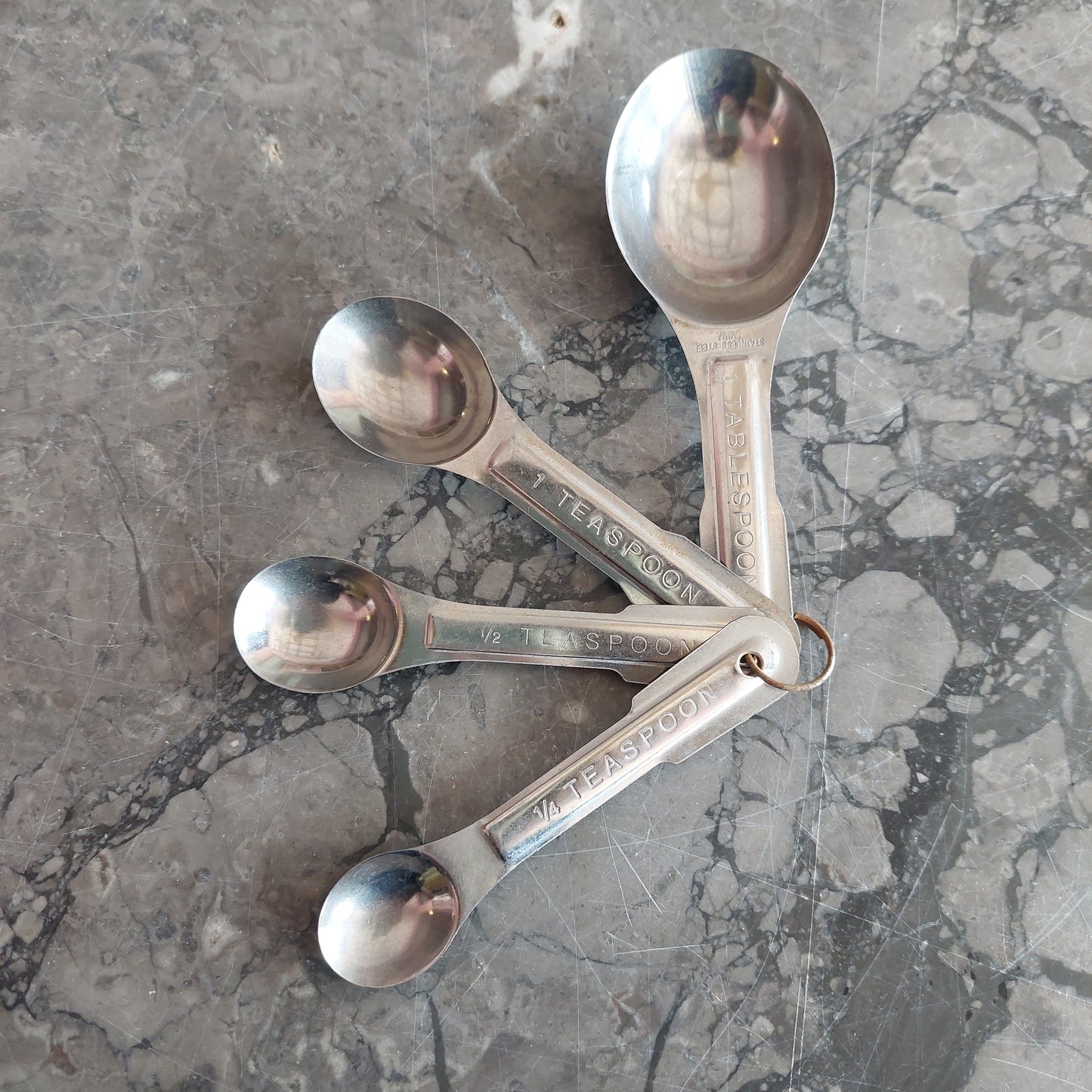 Set/4 Cucchiai Misurini Teaspoon Stainless
