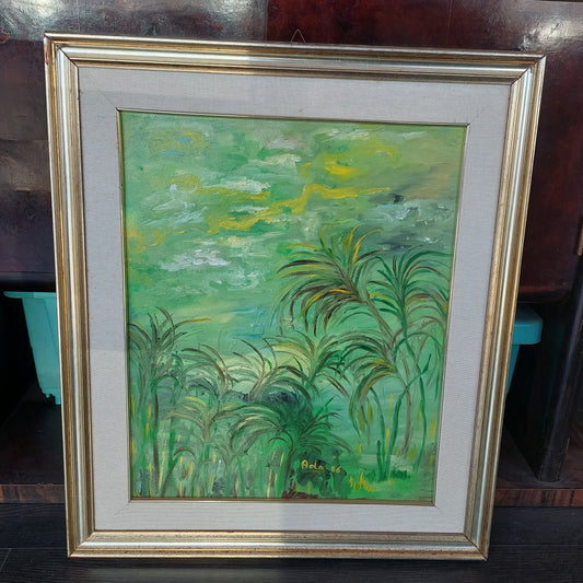 Q/ Palme Cm60x70 Firmato Ada