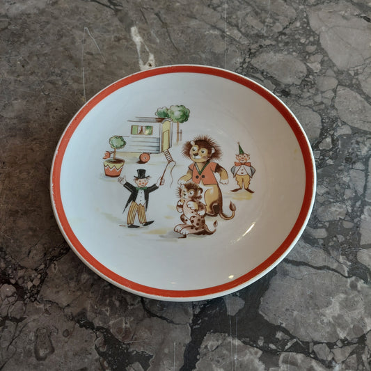 Piattino Da Collezione "circo" Porcellana Kahla Vintage