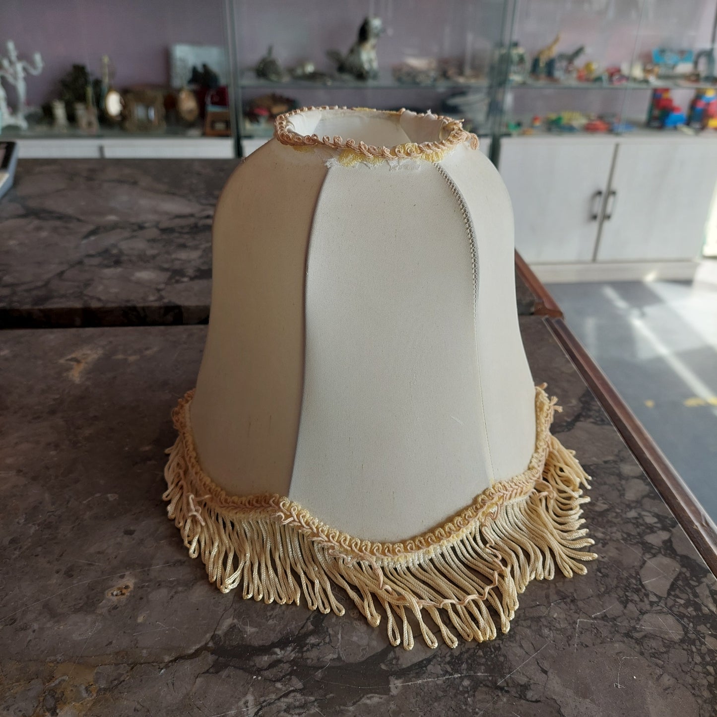 Paralume Beige Con Frange D20x20h
