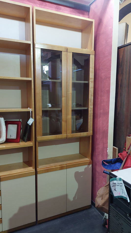 Vetrina Legno Bicolore 4/ante Cm76x33x251h