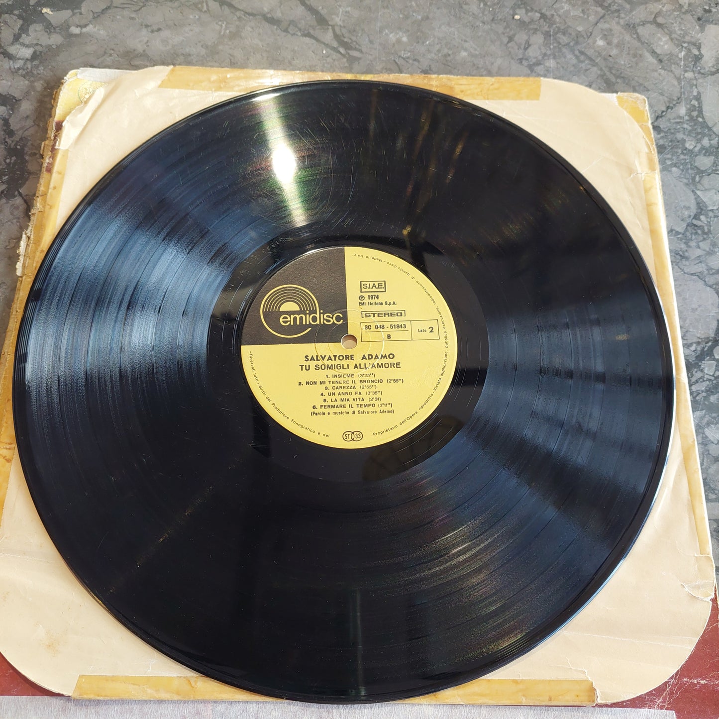 V/tu Somigli All'amore - Salvatore Adamo (lp)