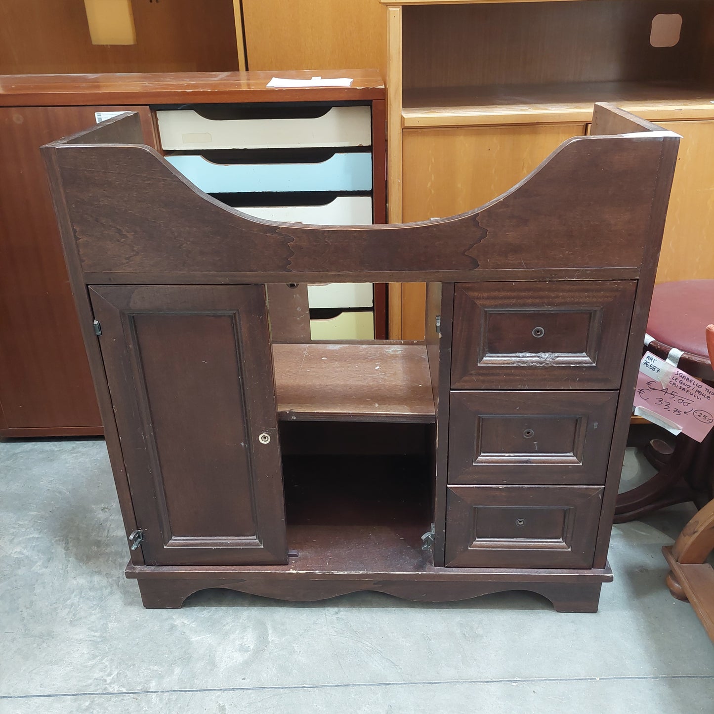 Mobile * Sotto Lavandino Bagno Cm81x34x81h