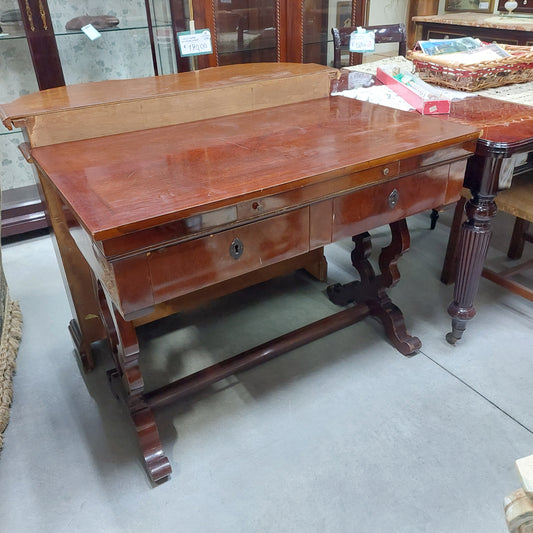 Scrittoio Legno 2/cassetti + 1/tiretto '800