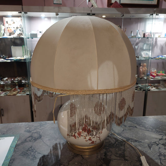 Lume Ceramica Dipinto Fiori * H53