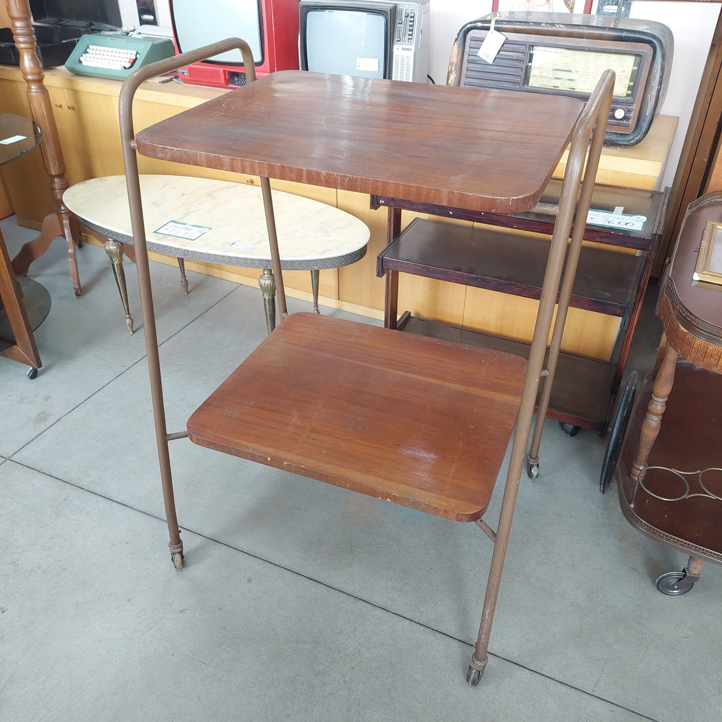 Carrellino Tv Anni 50 76x65x108h