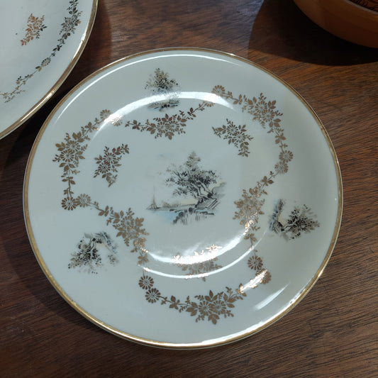 Piattino Da Collezione Porc Bavaria Dec Oro D20