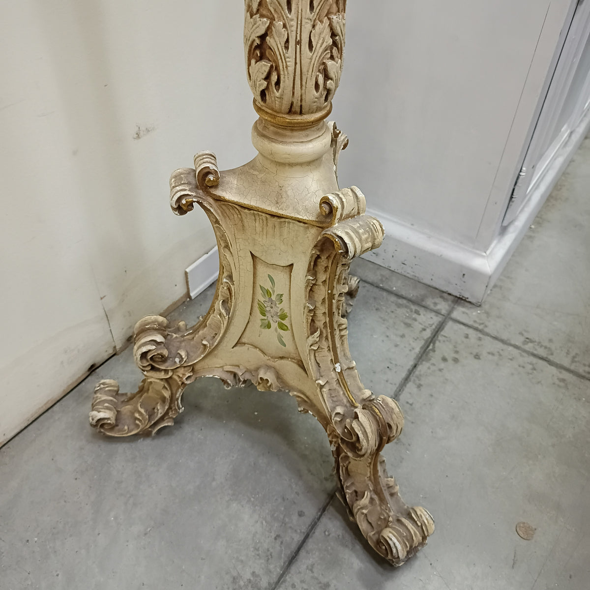 Piantana App.abiti St. Luigi Xvi3/piedi 3/ganci Cm50x198