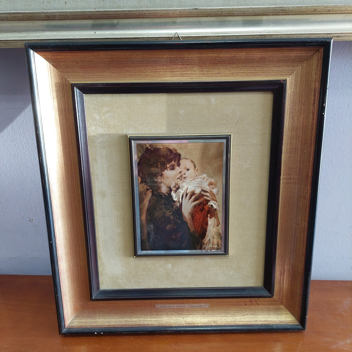 Q/maternità Su Argento Cm36x40
