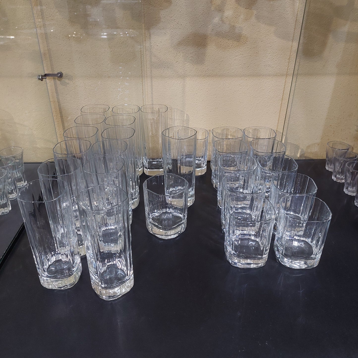 Set/24 Bicchieri Cristallo Righe