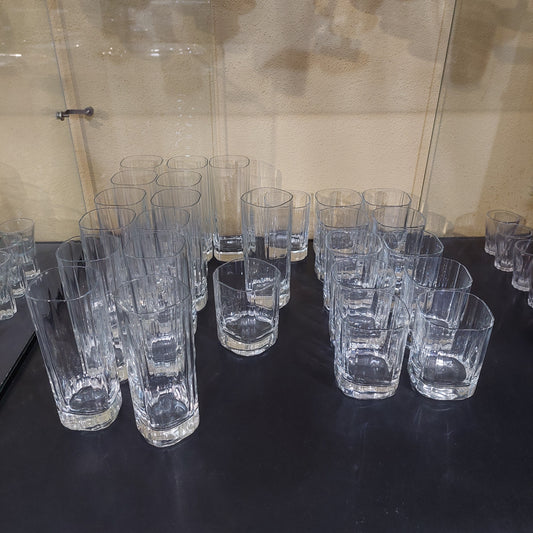 Set/24 Bicchieri Cristallo Righe