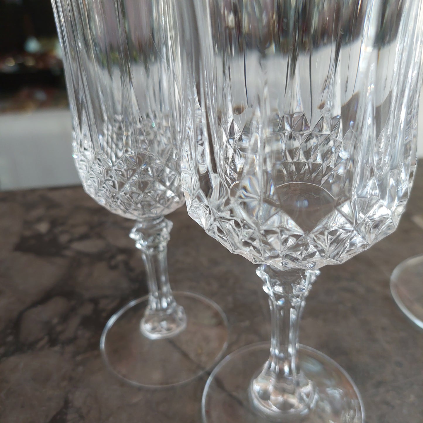 Servizio Calici Cristallo Molato Vintage (35 + 2 Bottiglie)