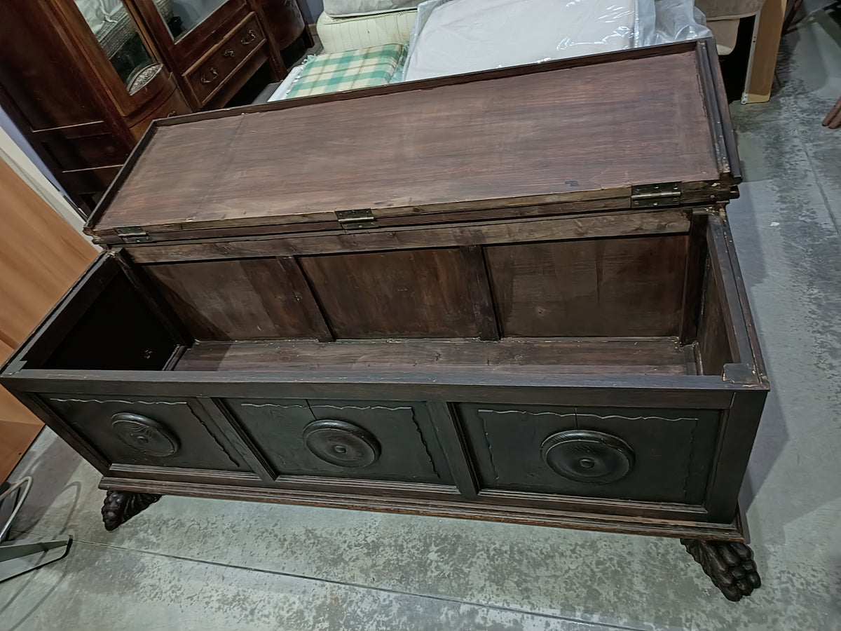Cassapanca * Legno '800 Stile Umbertino Cm160x57x63h