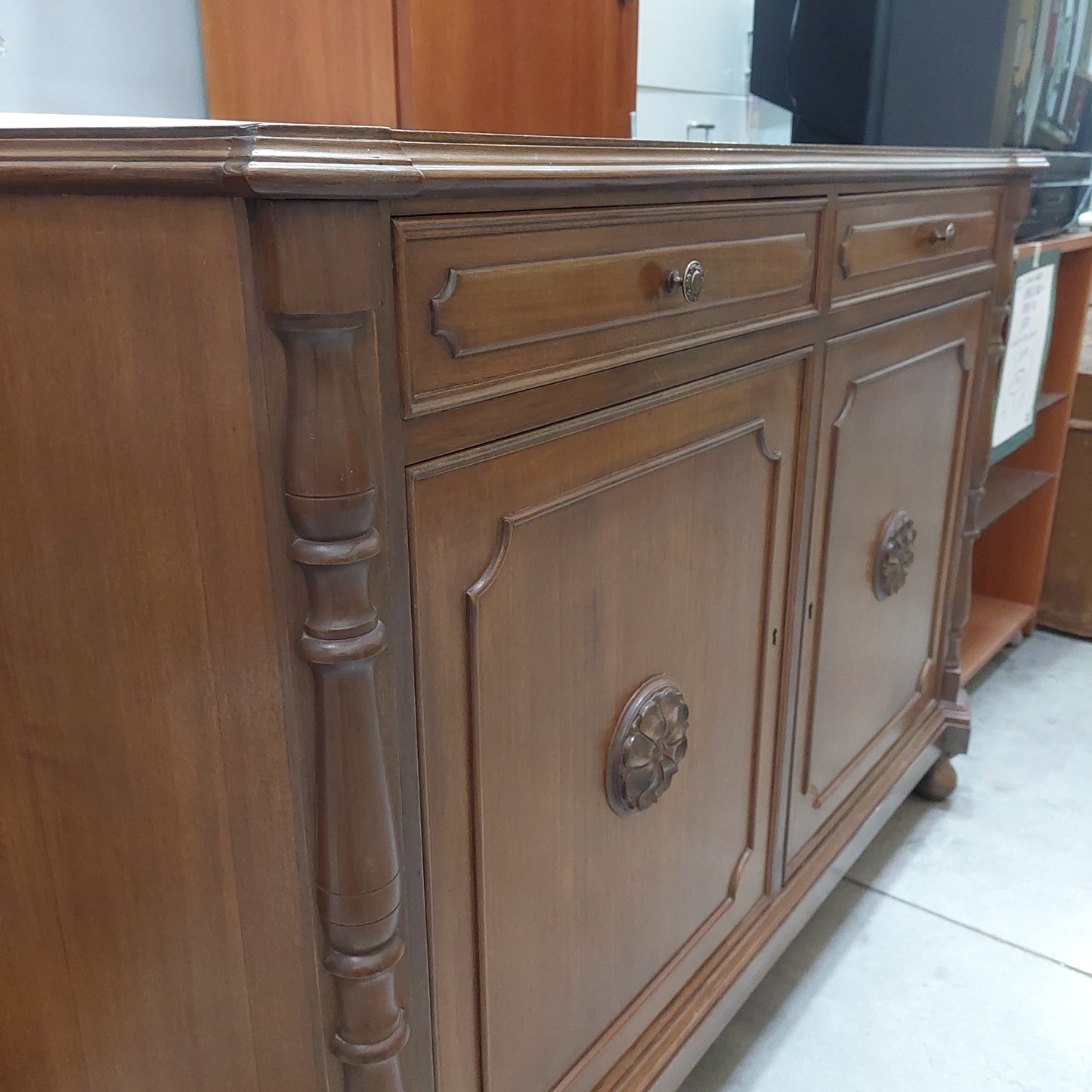 Credenzina Legno 2/c 2/s Cm133x35x87h