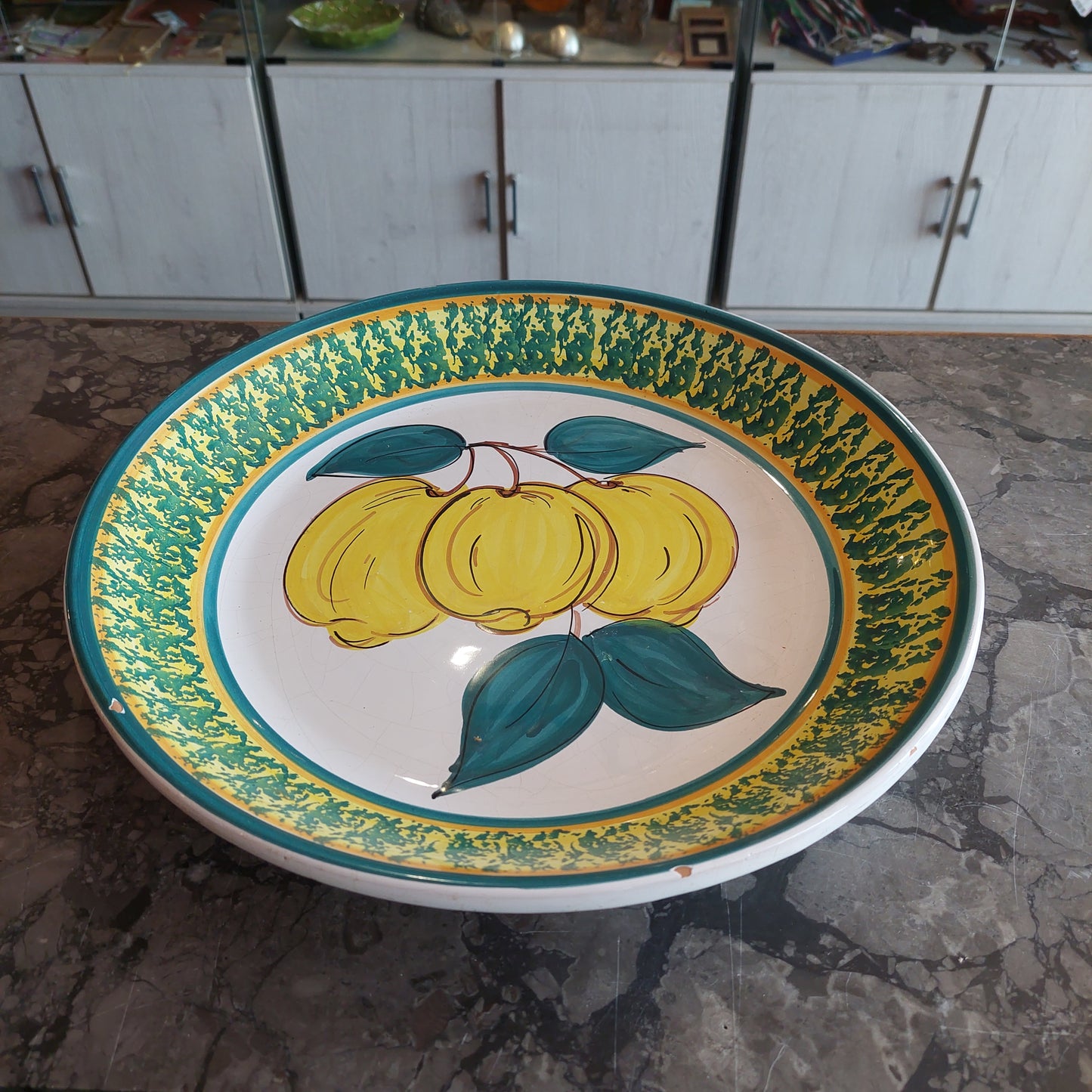 Piatto Da Parete Ceramica Siciliana Calderone