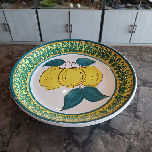 Piatto Da Parete Ceramica Siciliana Calderone