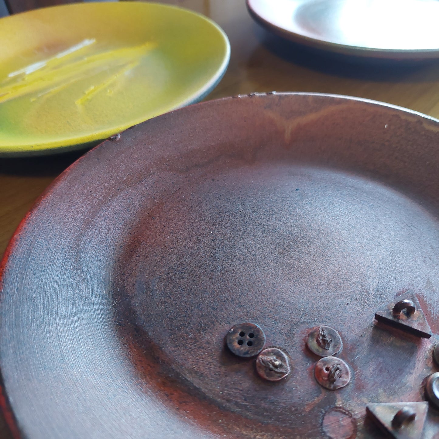 Set/4 Piatti Arte Moderna Ceramica "gime"