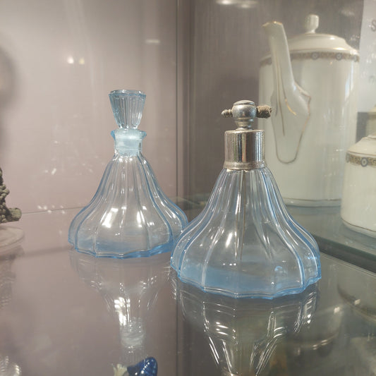 Set/nebulizzatore E Porta Profumo Vetro* Art Decò