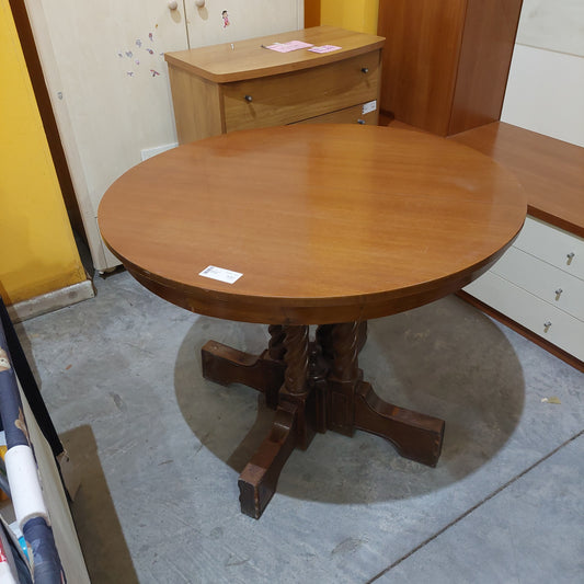 Tavolo Legno Tondo All. D96/136x80h