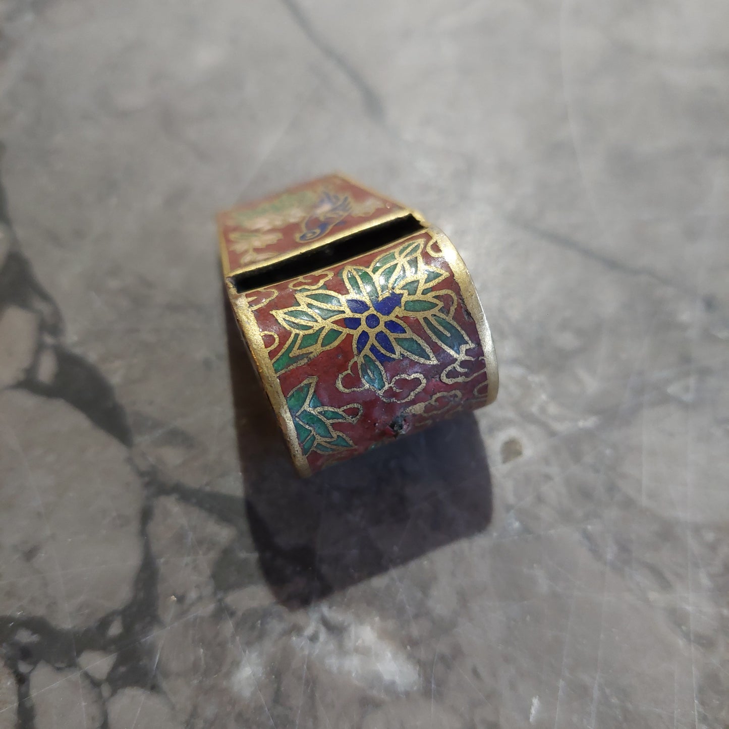 Fischietto Cloisonnè Cinese