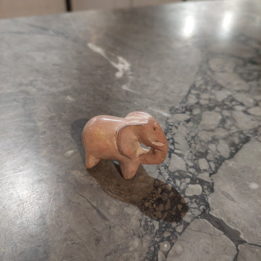 Statuina Elefante Pietra Saponaria (steatite) Cm1,5x4,5x3,5h