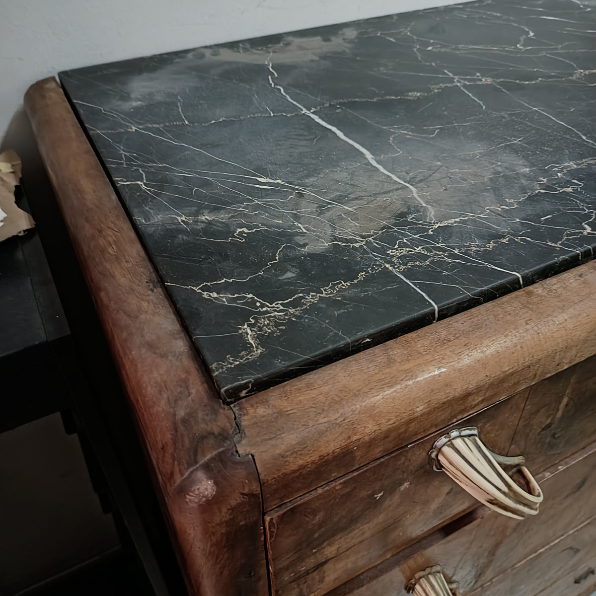 Cassettiera * Legno Marmo St. Decò 4/c Cm111x50x100h