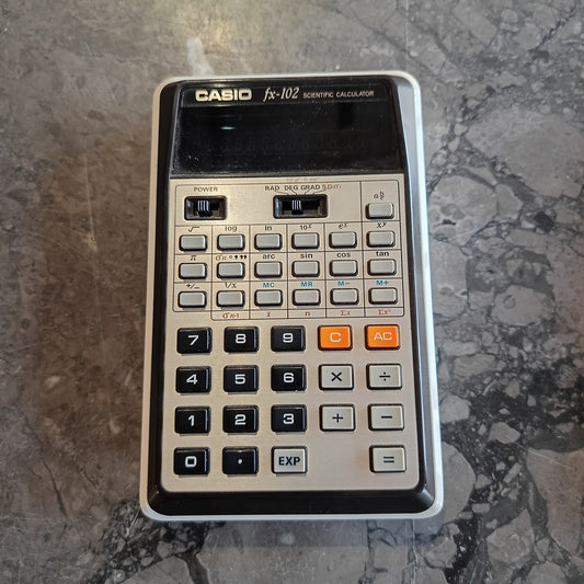 Calcolatrice Scientifica Casio Fx-102 Anni '70