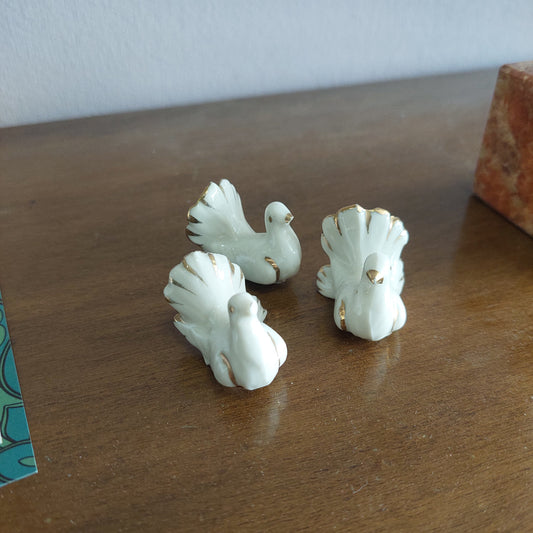 Set/3 Colombe Porcellana*