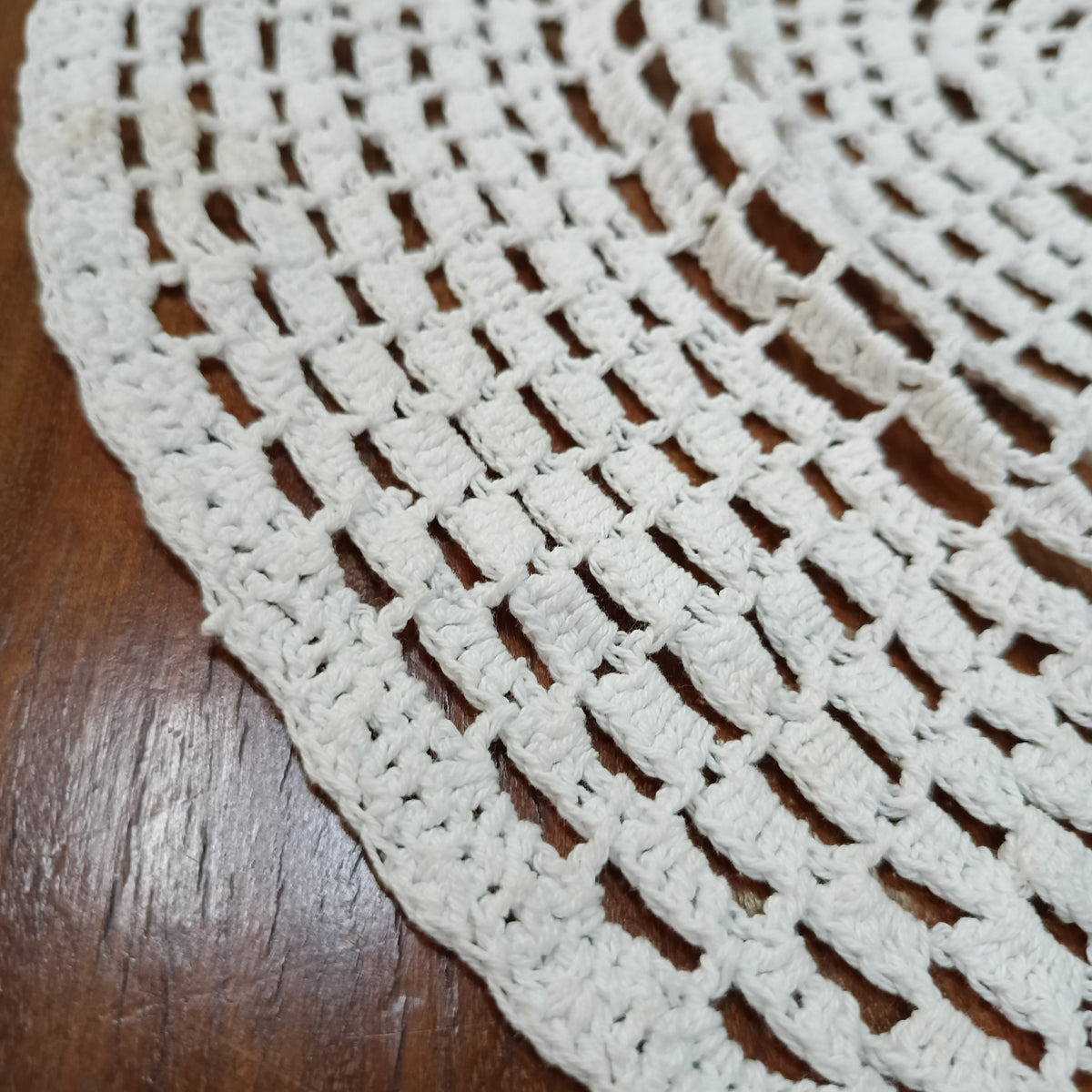 Centrino* Bianco Uncinetto D.55 Cm