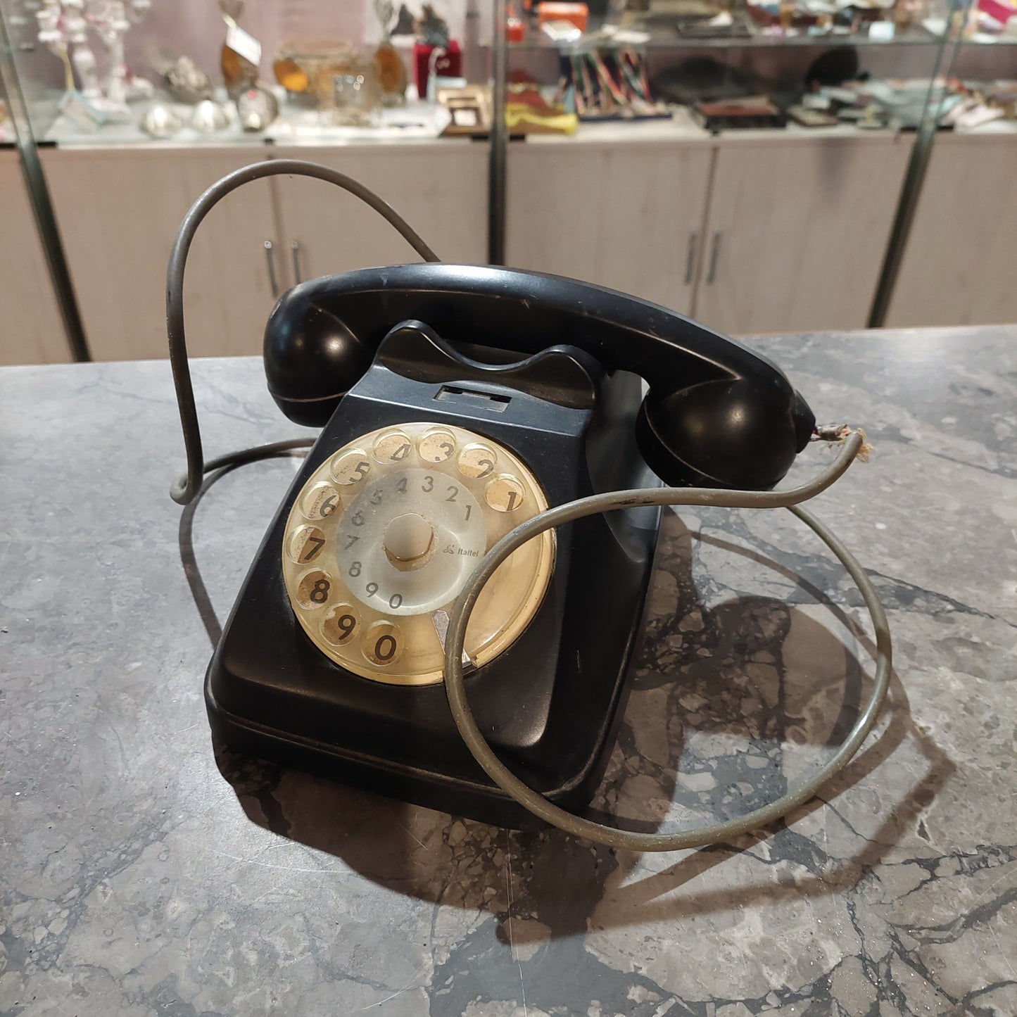 Telefono A Disco Sip Vintage Nero *