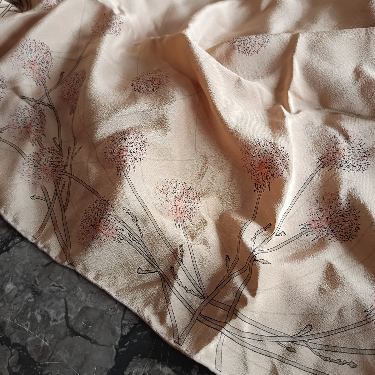 Foulard Seta Soffioni Cm 84x84