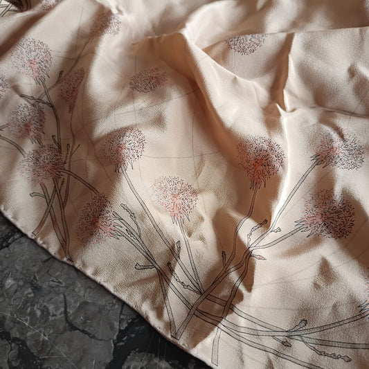 Foulard Seta Soffioni Cm 84x84