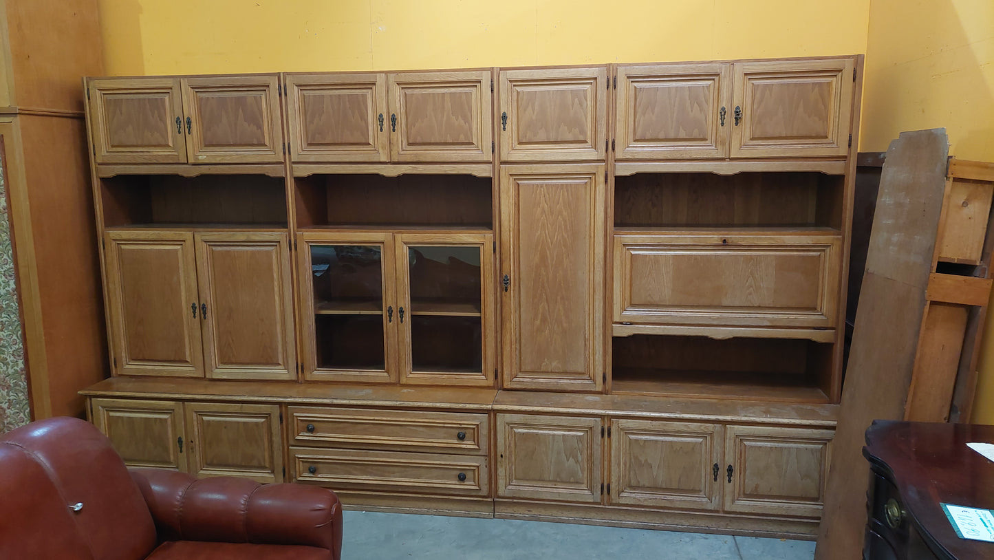 Parete Attrezzata Legno* Cm364x60x207h