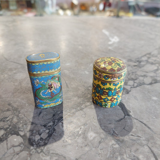 Mini Scatolina Alta Cloisonnè Cinese