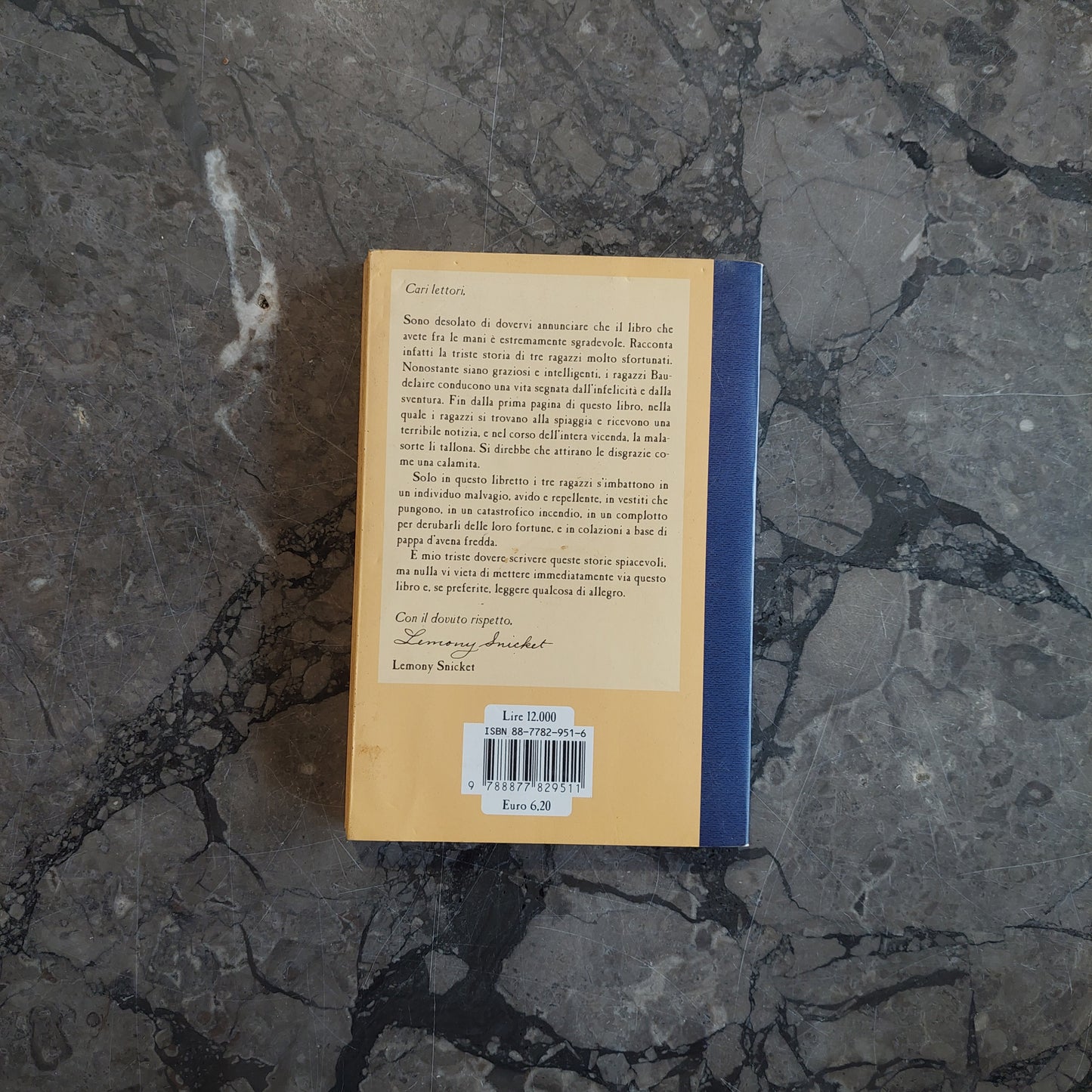 L/un Infausto Inizio - Lemony Snicket (i Edizione Marzo 2000)