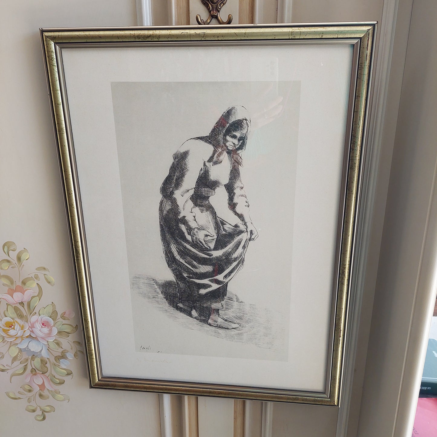 Quadro Litografia Corrado Cagli "la Seminatrice" Cm44x60