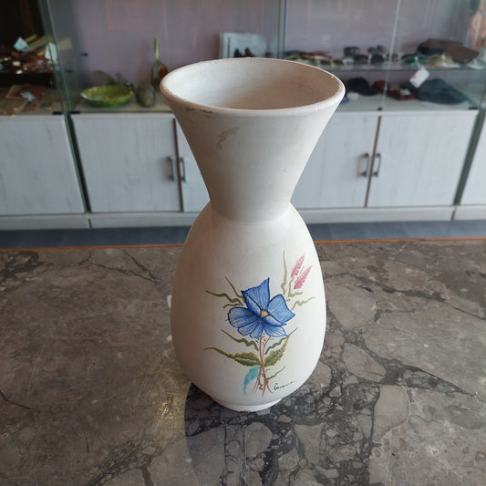 Vaso * Ceramica Decoro Fiore Blu