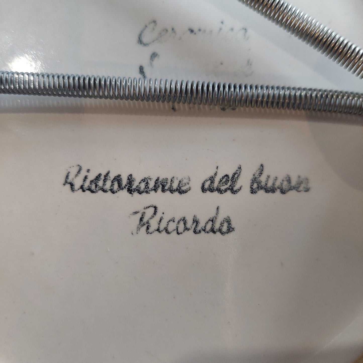 Piatto Del Buon Ricordo Ceramica D22 Ristorante Filippino