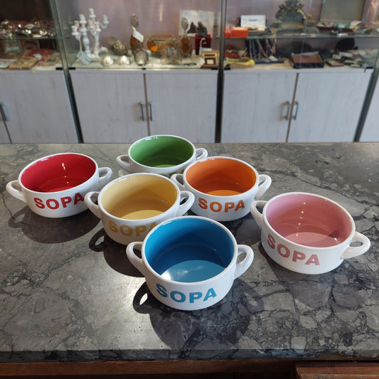 Set/6 Ciotoline "sopa" Ceramica Cesar Collection