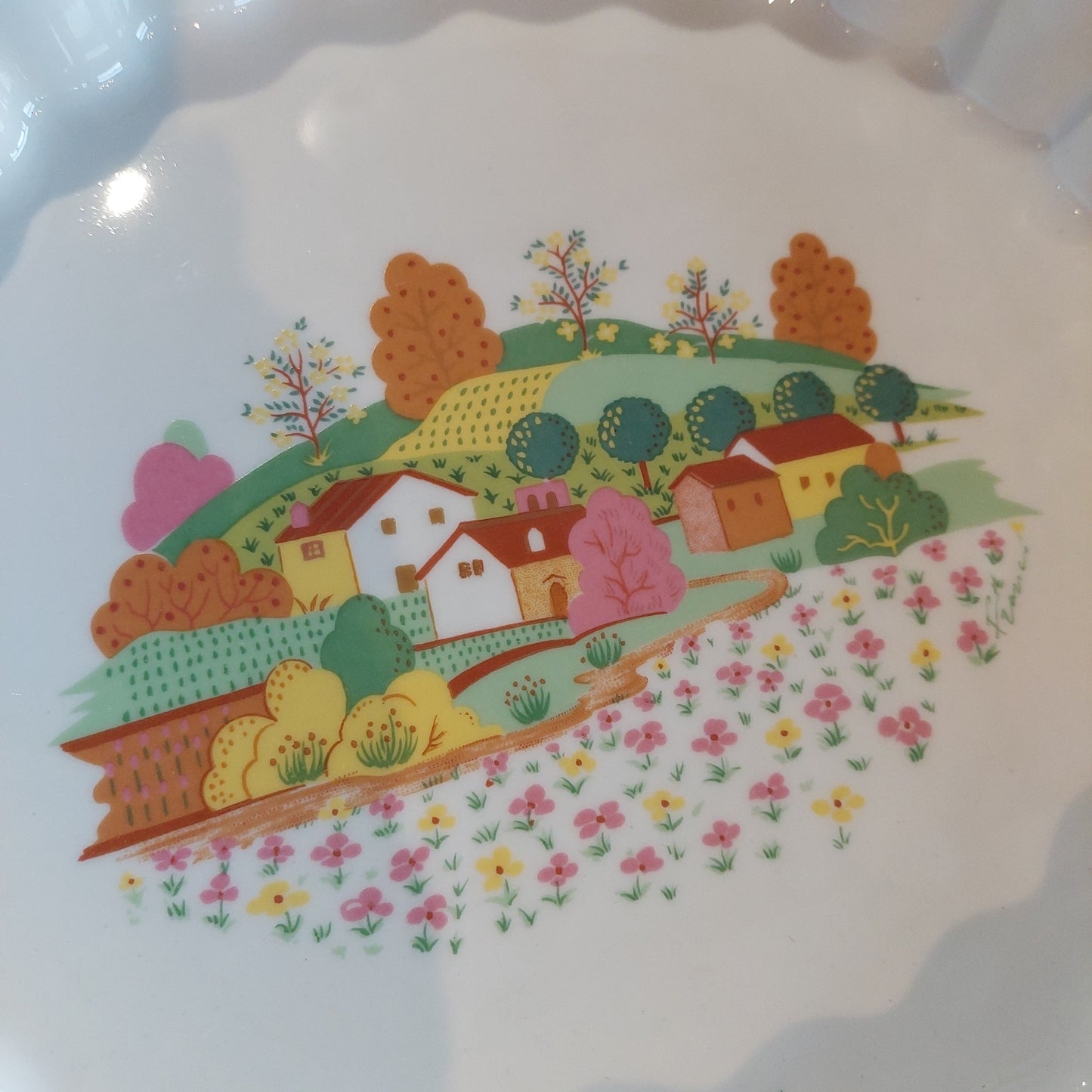 Pirofila Smerlata Porcellana "l'art De La Table Porcelaine"