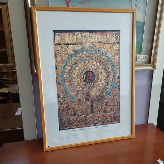 Quadro Poster San Nicola Di "franco Bernasconi" Cm54x74
