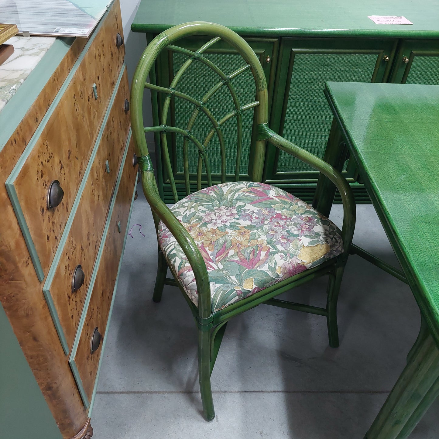 Set/ Tavolo * + 6 Poltroncine * Bambù Verde