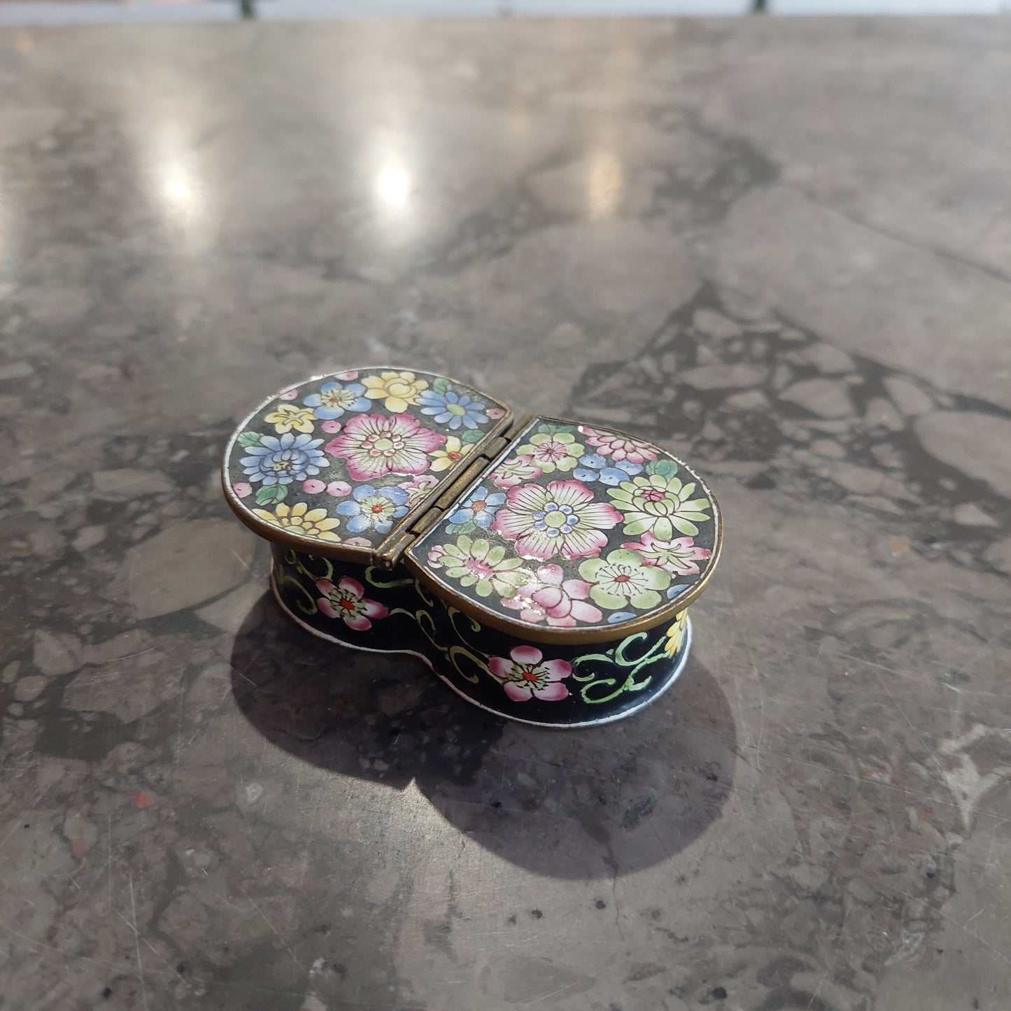Mini Scatolina Doppia Cloisonnè Cinese
