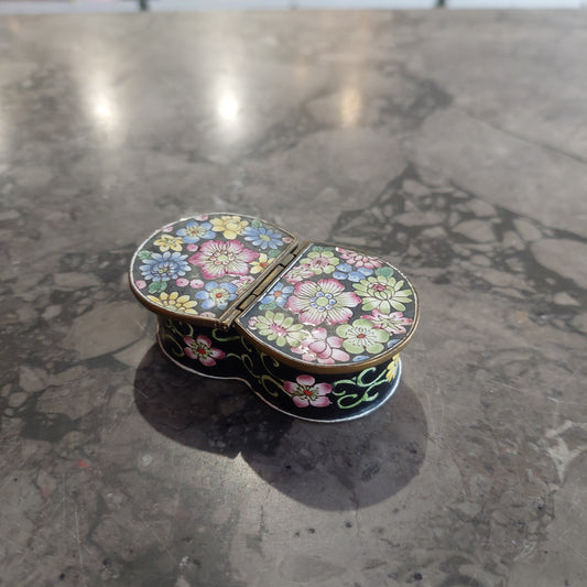 Mini Scatolina Doppia Cloisonnè Cinese
