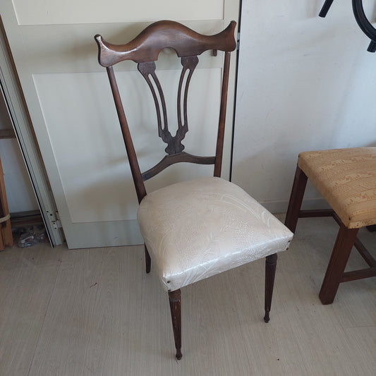 Set/4 Sedie Legno Imb. Anni 50