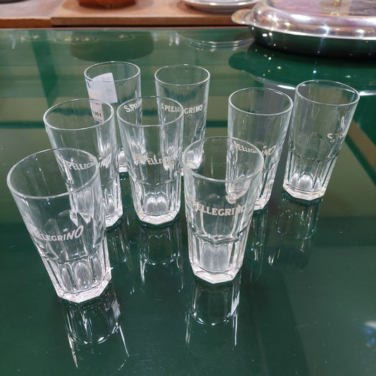 Set/6+2 Bicchieri Amaro S.pellegrino Vintage