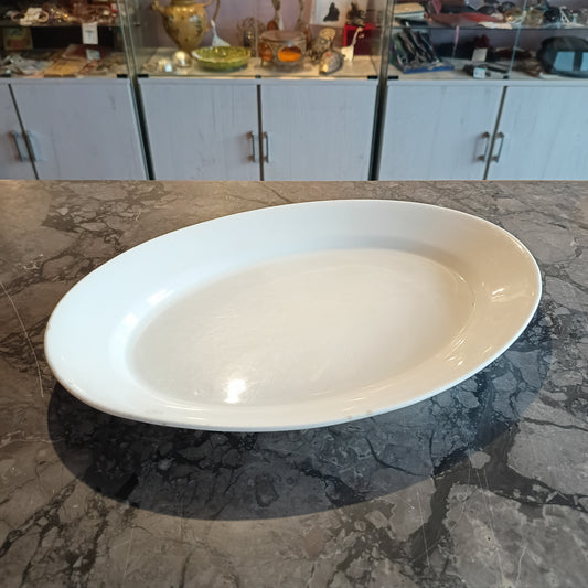 Piatto Da Portata Ovale Porcellana Bianca Ironstone China 36x24