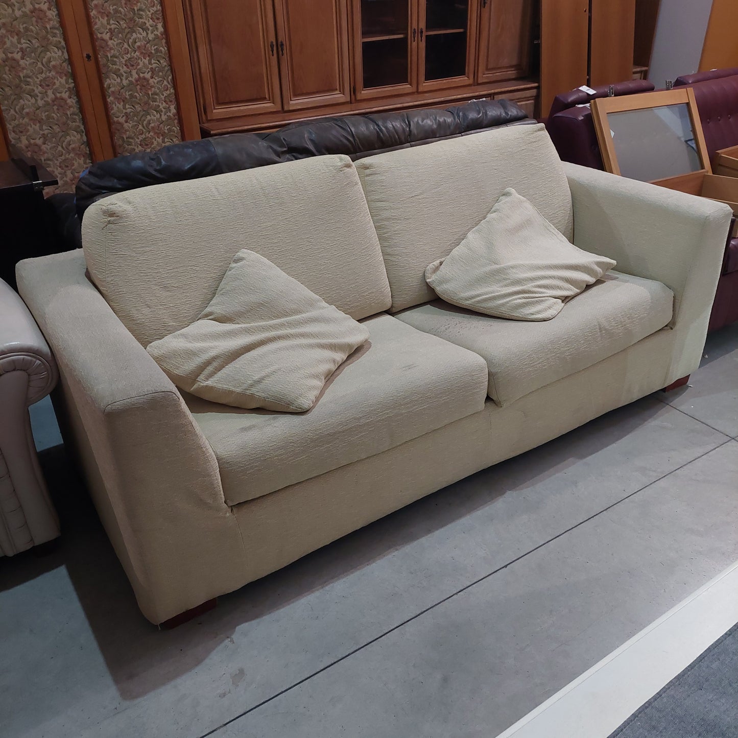 Divano Letto Matrimoniale Sfoderabile* Beige Cm20x88x68h