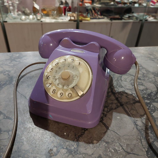 Telefono A Disco Sip Vintage Viola *